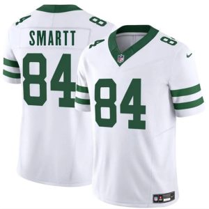 Men's New York Jets #84 Stone Smartt White 2025 F.U.S.E.  Jersey