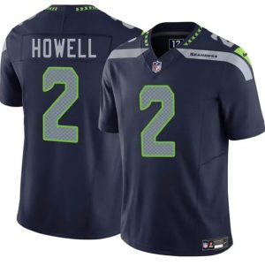 Men's Seattle Seahawks #2 Sam Howell Navy 2025 F.U.S.E. Jersey