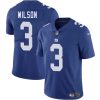 Men's New York Giants #3 Russell Wilson Blue 2025  Jersey