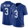 Men's New York Giants #3 Russell Wilson Blue 2025 F.U.S.E.  Jersey