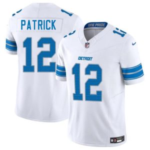 Men's Detroit Lions #12 Tim Patrick White 2025 F.U.S.E. Jersey