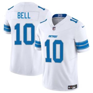 Men's Detroit Lions #10 Ronnie Bell White 2025 F.U.S.E. Jersey
