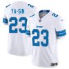 Men's Detroit Lions #23 Rock Ya-Sin White 2025 F.U.S.E. Jersey