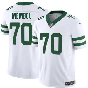 Men's New York Jets #70 Armand Membou White 2025 Draft F.U.S.E.  Jersey