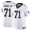 Men's New Orleans Saints #71 Kelvin Banks Jr White 2025 Draft F.U.S.E. Jersey