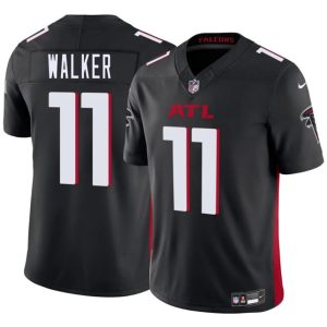 Men's Atlanta Falcons #11 Jalon Walker Black 2025 Draft F.U.S.E.  Jersey