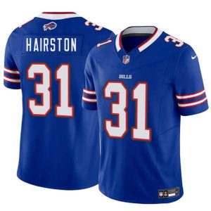 Men's Buffalo Bills #31 Maxwell Hairston Blue 2025 Draft F.U.S.E.  Jersey