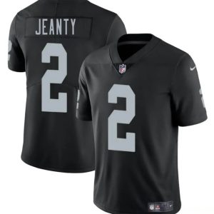 Men's Las Vegas Raiders #2 Ashton Jeanty Black 2025 Draft  Jersey