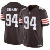 Men's Cleveland Browns #94 Mason Graham 2025 Draft F.U.S.E. Jersey