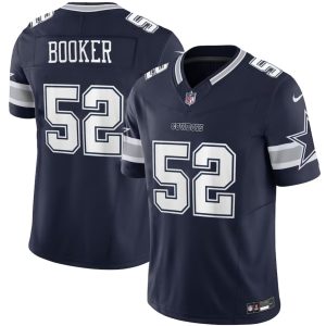 Men's Dallas Cowboys #52 Tyler Booker Navy 2025 F.U.S.E. Draft  Jersey