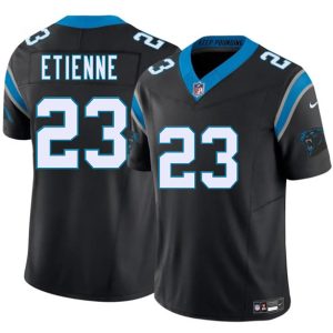 Men's Carolina Panthers #23 Trevor Etienne Black 2025 Draft F.U.S.E. Jersey