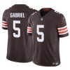 Men's Cleveland Browns #5 Dillon Gabriel 2025 Draft F.U.S.E. Jersey