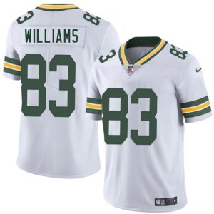 Men's Green Bay Packers #83 Savion Williams White 2025 Draft  Jersey