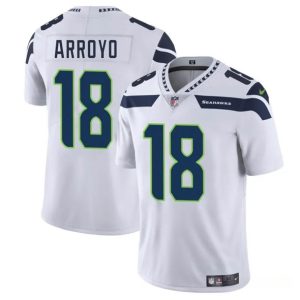 Men's Seattle Seahawks #18 Elijah Arroyo White 2025 Draft Jersey