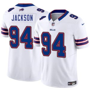 Men's Buffalo Bills #94 Maxwell Hairston White 2025 Draft F.U.S.E.  Jersey