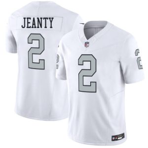 Men's Las Vegas Raiders #2 Ashton Jeanty White 2025 F.U.S.E. Vapor Stitched Football Jerseys