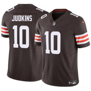 Men's Cleveland Browns #10 Quinshon Judkins Brown 2025 F.U.S.E. Jersey