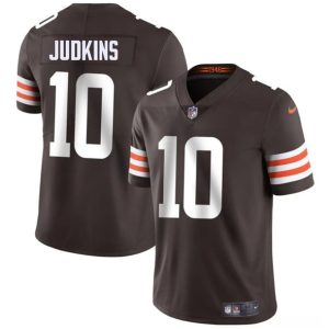 Men's Cleveland Browns #10 Quinshon Judkins Brown 2025 Jersey