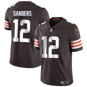 Men's Cleveland Browns #12 Shedeur Sanders Brown 2025 Jersey