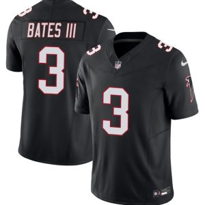 Men's Atlanta Falcons #3 Jessie Bates lll Black 2025 Draft F.U.S.E.  Jersey