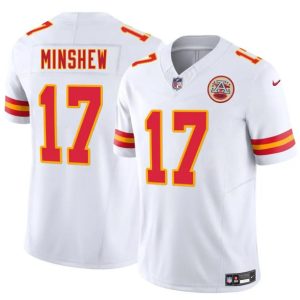 Men's Kansas City Chiefs #17 Gardner Minshew White 2025 F.U.S.E.  Jersey
