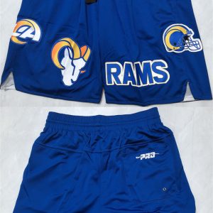 Men's Los Angeles Rams Royal Shorts(Run Small)