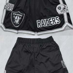 Men's Las Vegas Raiders Black Shorts (Run Small)