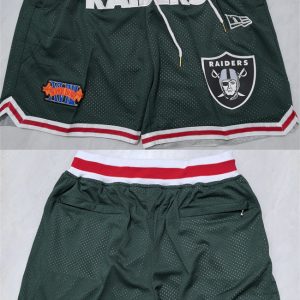 Men's Las Vegas Raiders Black Shorts (Run Small)