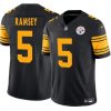 Men's Pittsburgh Steelers #5 Jalen Ramsey Black 2025 F.U.S.E. Color Rush Jersey