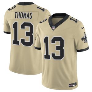 Men's New Orleans Saints #13 Michael Thomas Gold 2025 F.U.S.E. Alternate Jersey