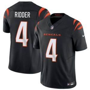 Men's Cincinnati Bengals #4 Desmond Ridder Black 2025 F.U.S.E.  Jersey