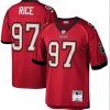 Men's Tampa Bay Buccaneers #97 Simeon Rice Red Throwback Football Stitched Jersey