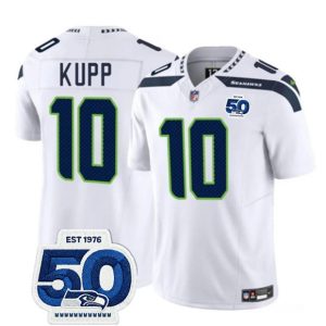 Men's Seattle Seahawks #10 Cooper Kupp White 2025 F.U.S.E.  Jersey