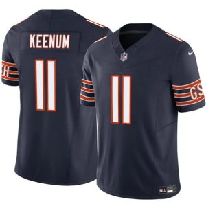 Men's Chicago Bears #11 Case Keenum Navy 2025 F.U.S.E.  Jersey