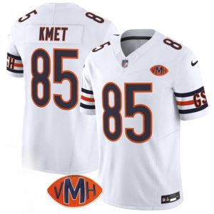 Men's Chicago Bears #85 Cole Kmet White 2025 F.U.S.E. With VMH Patch  Jersey