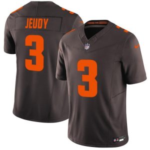 Men's Cleveland Browns #3 Jerry Jeudy Brown 2025 F.U.S.E. 'Alpha Dawg Edition' Jersey