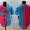 Men's Philadelphia Eagles Blank Pink Blue  Jersey