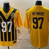 Men's Pittsburgh Steelers #97 Cameron Heyward Gold 1933 Throwback Alternate Football Stitched Game Jersey