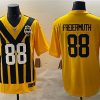 Men's Pittsburgh Steelers #88 Pat Freiermuth Gold 1933 Throwback Alternate Football Stitched Game Jersey