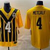 Men's Pittsburgh Steelers #4 DK Metcalf Gold 1933 Throwback Alternate Football Stitched Game Jersey