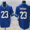 Men's Seattle Seahawks #23 Marcus Trufant Royal 2024 F.U.S.E. Throwback Jersey