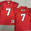 Men's Atlanta Falcons #7 Michael Vick Red 2003 Throwback Jersey