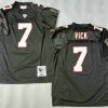 Men's Atlanta Falcons #7 Michael Vick Black 2003 Throwback Jersey