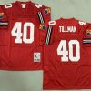 Men's Arizona Cardinals #40 Pat Tillman Red Throwback Jersey