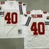 Men's Arizona Cardinals #40 Pat Tillman White Throwback Jersey