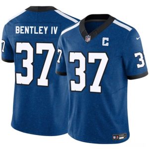 Men's Indianapolis Colts #37 Ulysses Bentley IV Blue 2025 F.U.S.E. Throwback Jersey