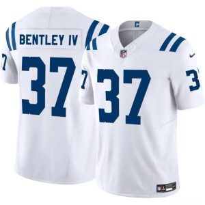Men's Indianapolis Colts #37 Ulysses Bentley IV White 2025 F.U.S.E. Jersey