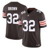 Men's Cleveland Browns #32 Jim Brown Brown F.U.S.E. Jersey