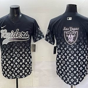 Men's Las Vegas Raiders Team Big Logo Black  Jersey
