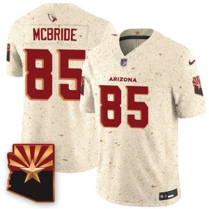 Men's Arizona Cardinals #85 Trey McBride 2025 F.U.S.E. ?Rivalries?  Jersey